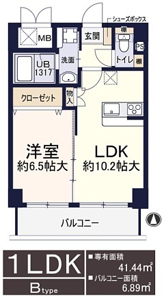 レシェンテ西梅田の間取り