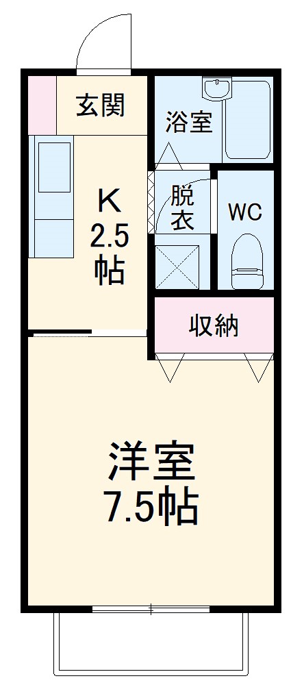 ルーム緑ノ丘の間取り