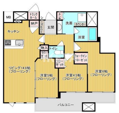 シティタワー梅田東の間取り