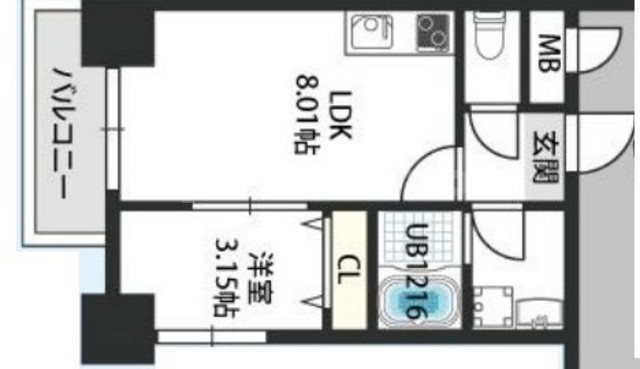 GRAND STEADY新梅田の間取り