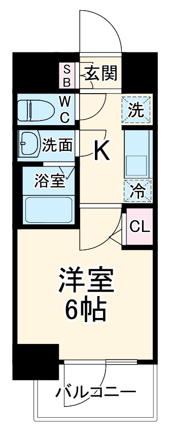 グランカリテ北梅田の間取り