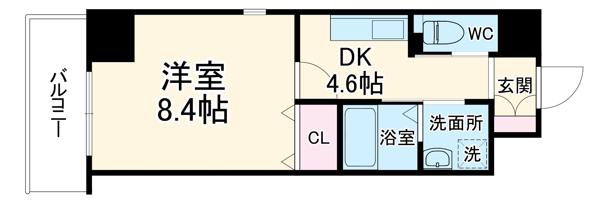 オアシス梅田の間取り