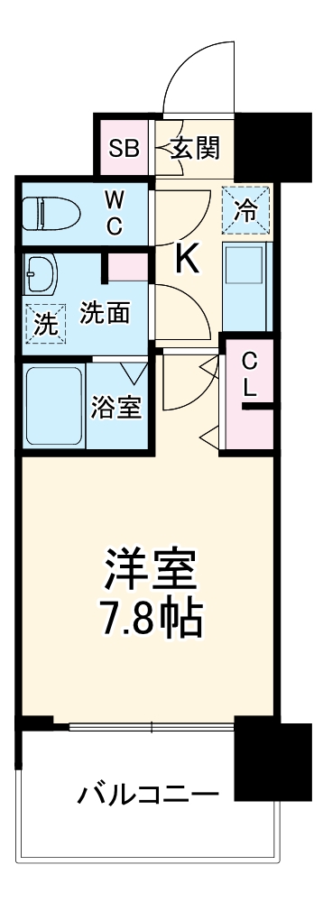 エス・キュート梅田中崎町の間取り