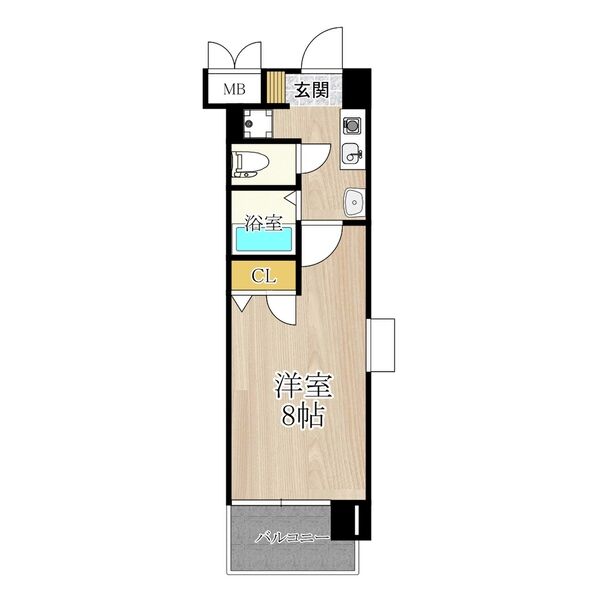 CITY SPIRE北梅田の間取り