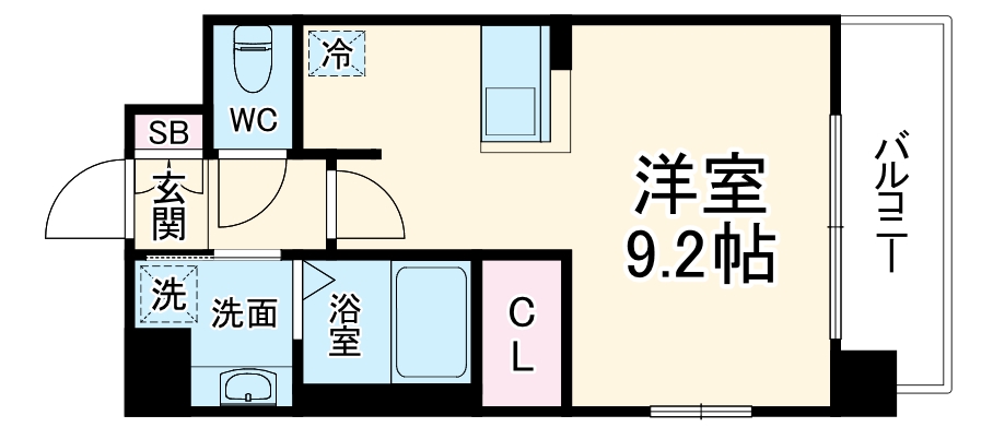 レオンコンフォート新梅田の間取り