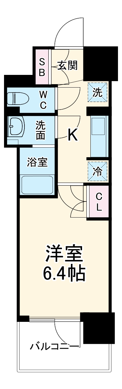 BPRレジデンス新梅田の間取り