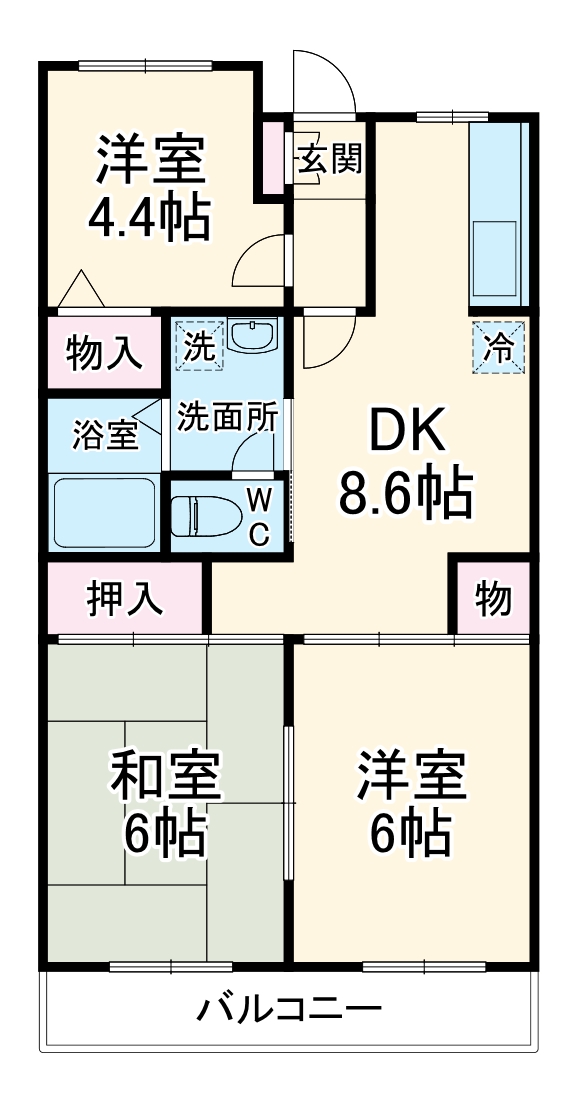 ビラ・トーホーの間取り