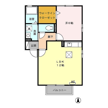 ZONE亀城の間取り