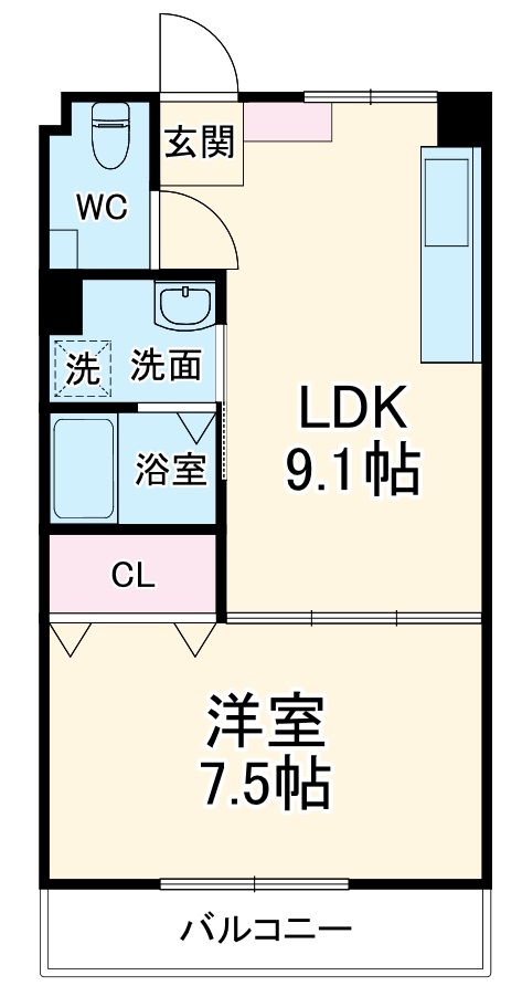 雁道ビルの間取り