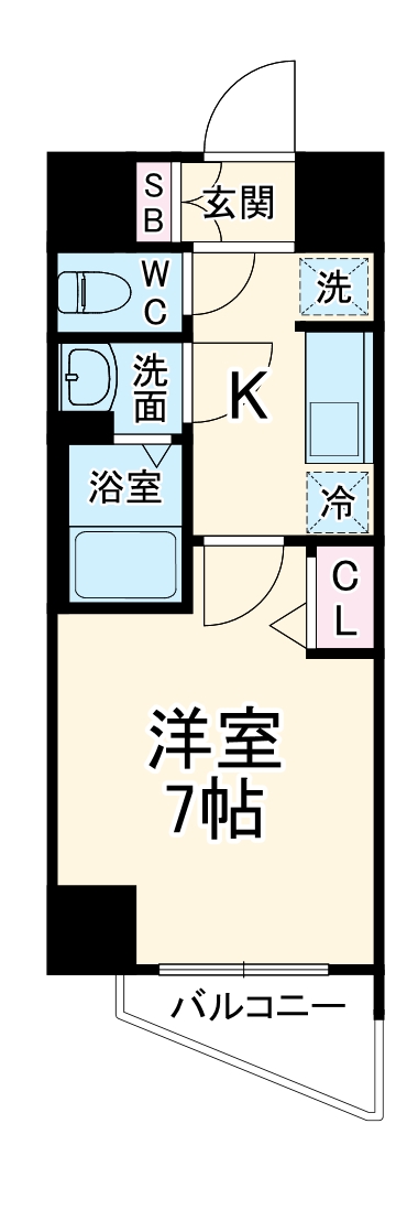 プレサンス梅田IIの間取り