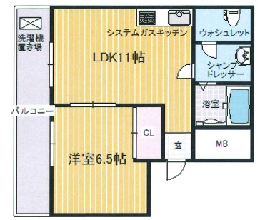新大阪スターハイツの間取り