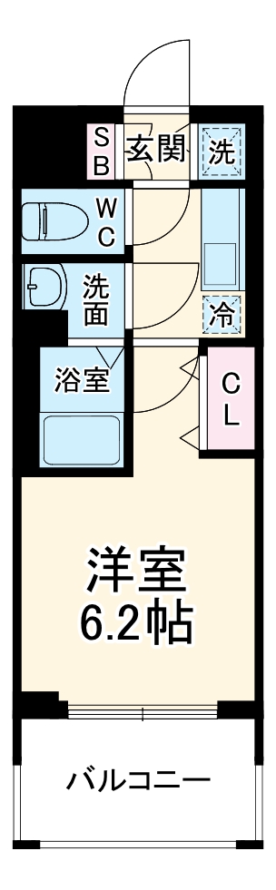レオンコンフォート梅田北の間取り