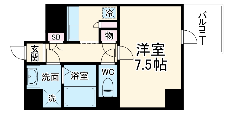 Fujiman北梅田の間取り