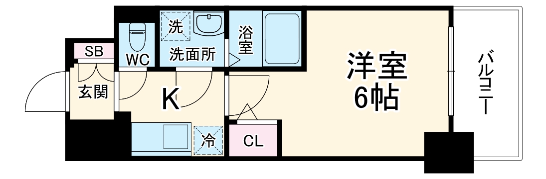 エスリード新福島の間取り