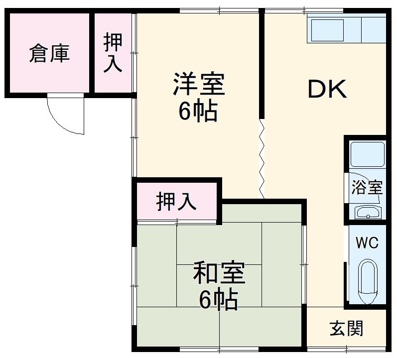 沼借家の間取り
