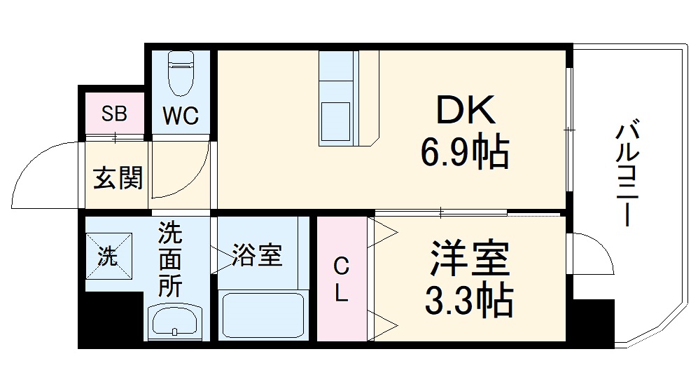 第17千里ハイツの間取り