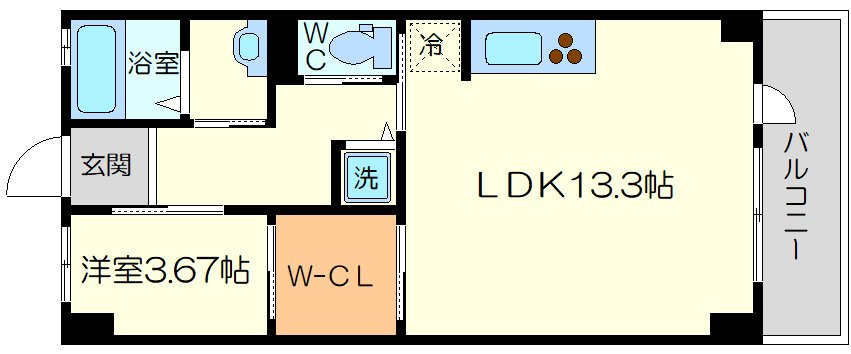 M:COURT 南方の間取り
