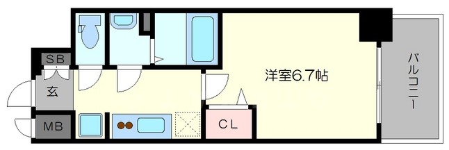 プレサンス梅田北ディアの間取り