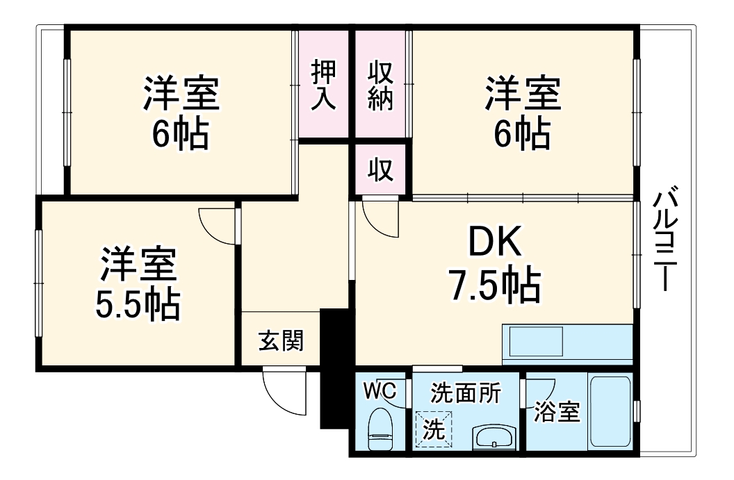 リバーサイド野畑の間取り