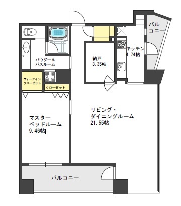 ザ・タワー大阪レジデンスの間取り