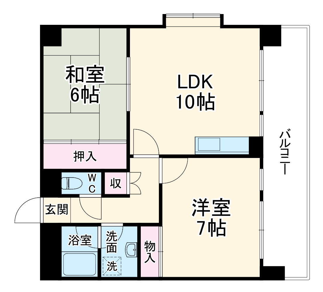ライフ北梅田の間取り