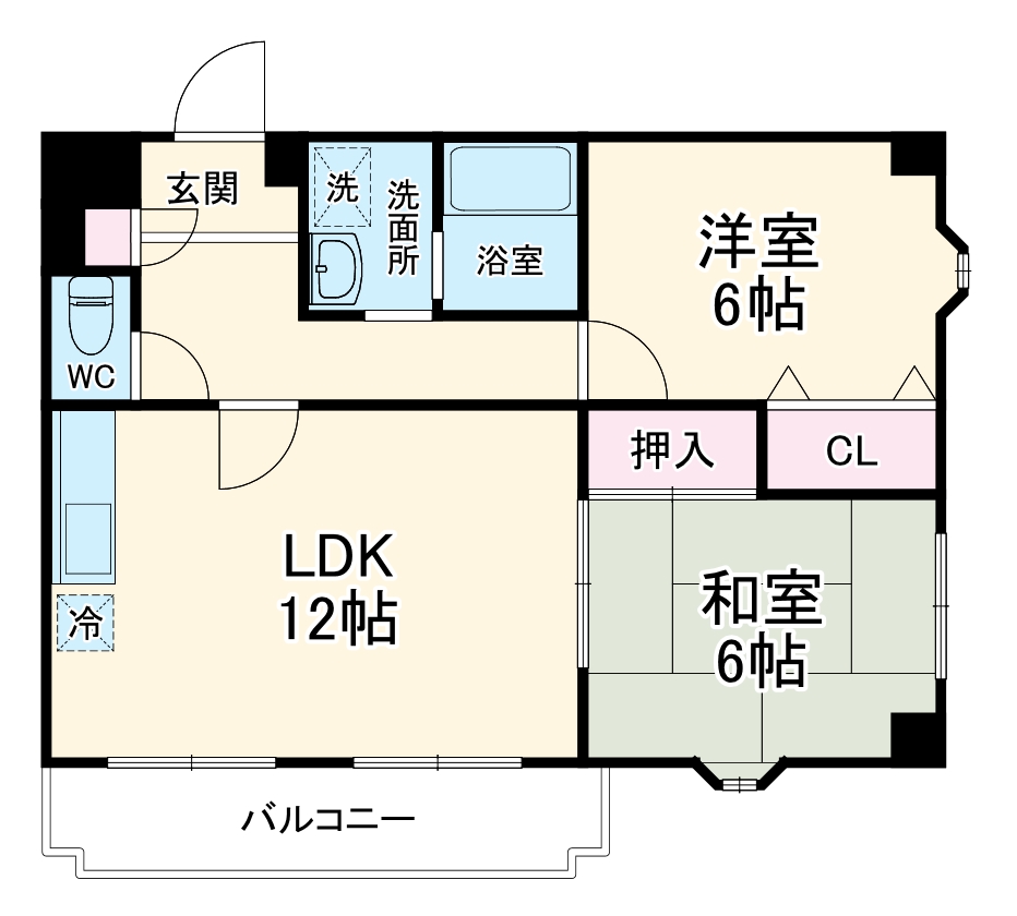 ラ・メール鉢塚の間取り