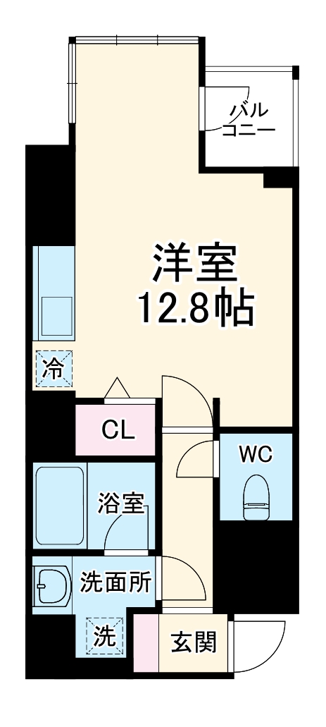エトワール北新地の間取り
