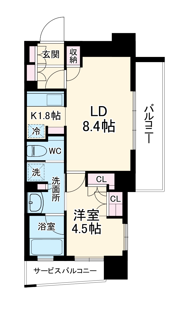 パークアクシス梅田の間取り