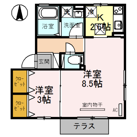 アペルトコートの間取り