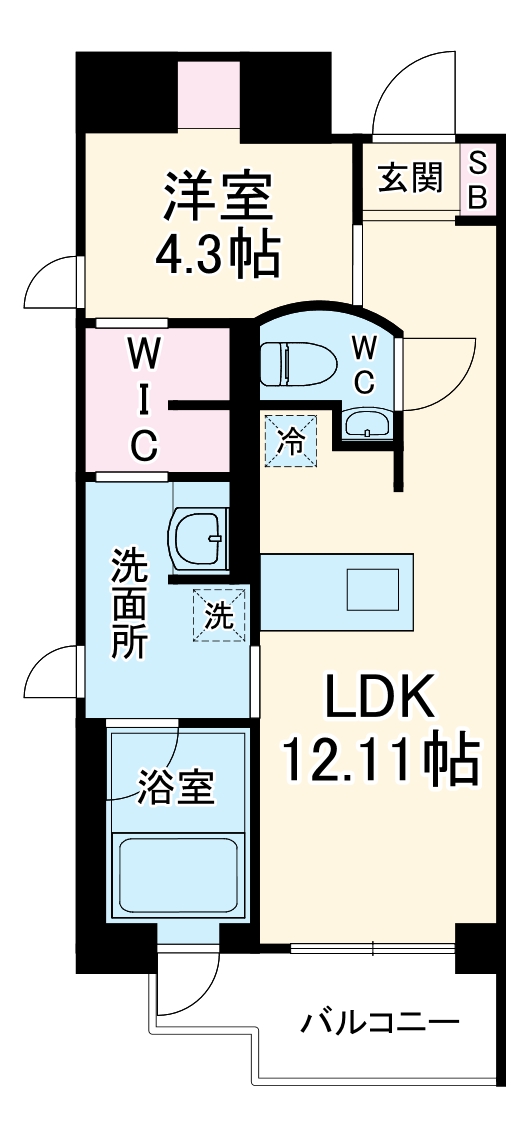 Bee-parQ扇町の間取り