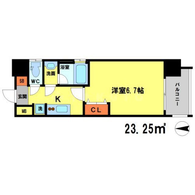 サンレムート・江坂ウエストの間取り