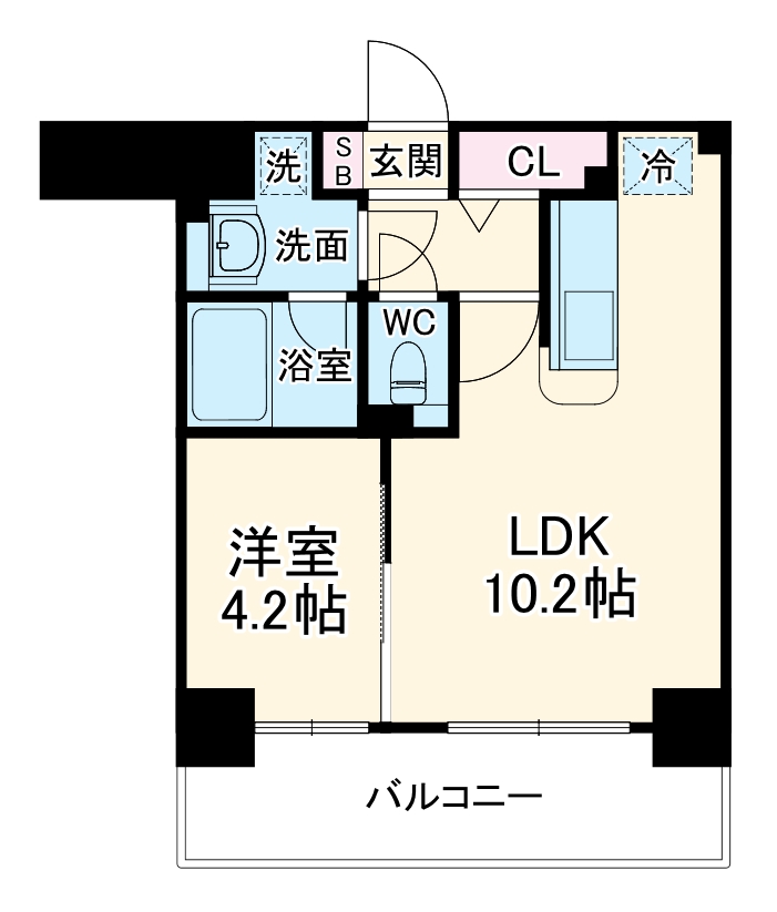 クレグラン北梅田の間取り