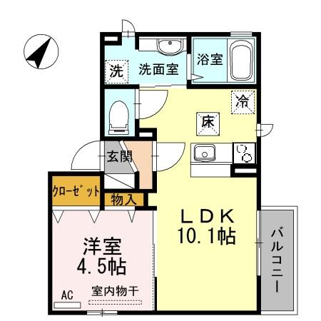 クラタス平野 2の間取り