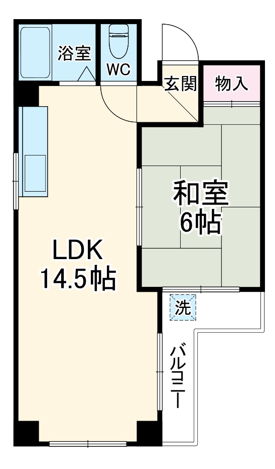 ロゼ幸町B棟の間取り