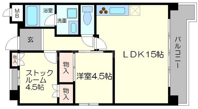 コーポグリーン弐番館の間取り