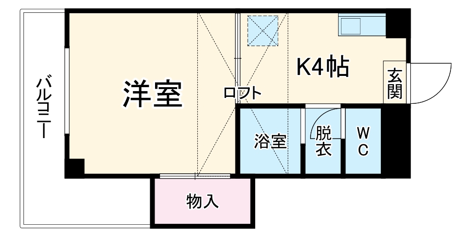 ジュネス西中島の間取り