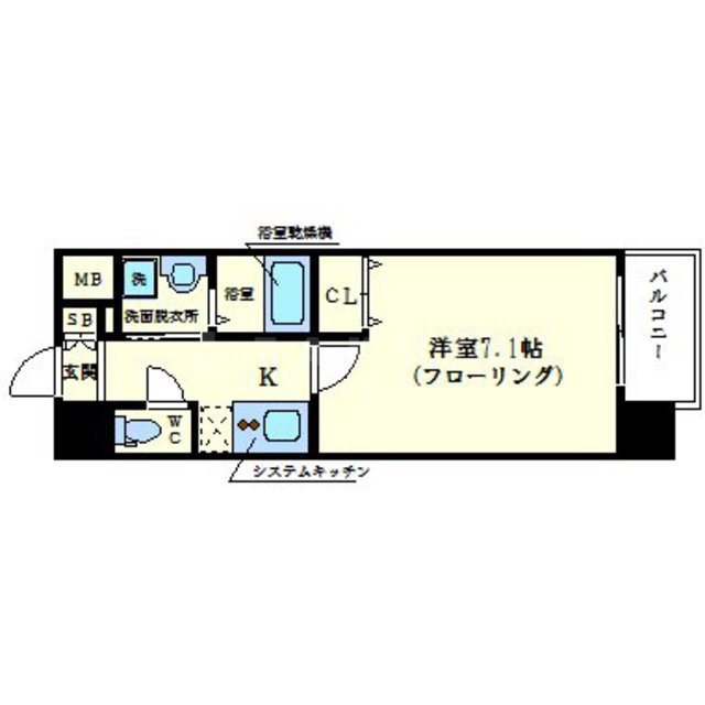 プランドール新大阪SOUTHレジデンスの間取り