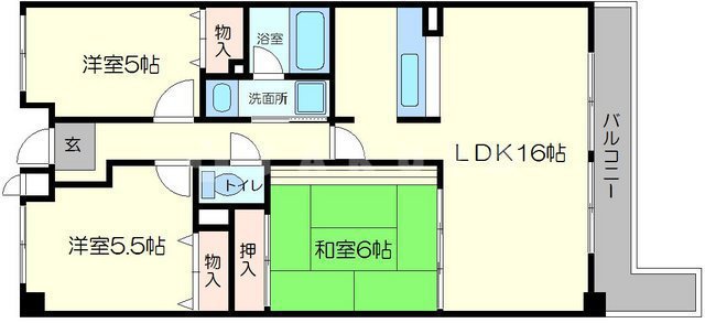 グランビスタ上新田の間取り