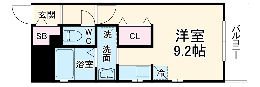 クレアート新大阪パンループの間取り
