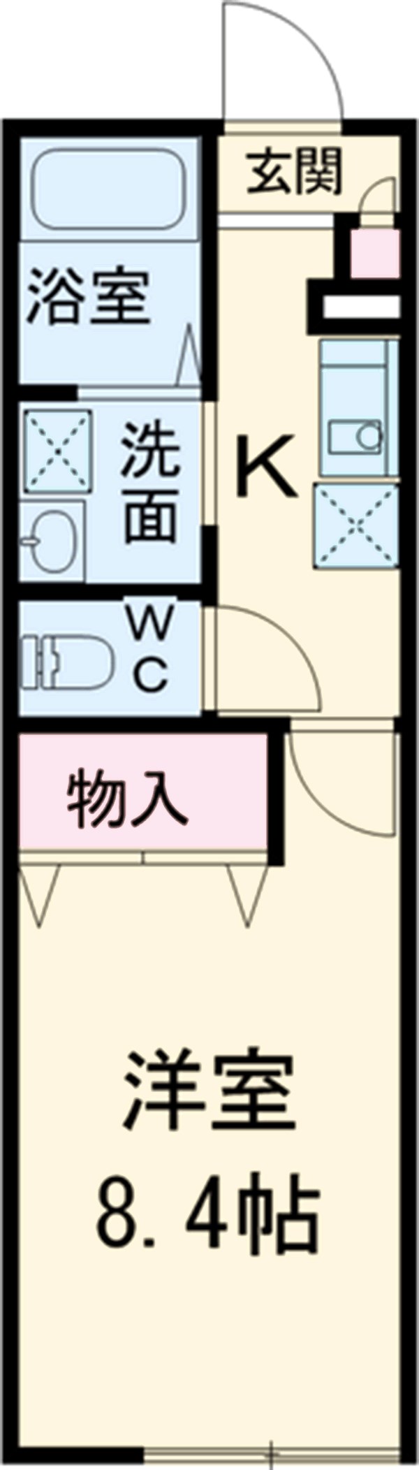 フラット柏の間取り