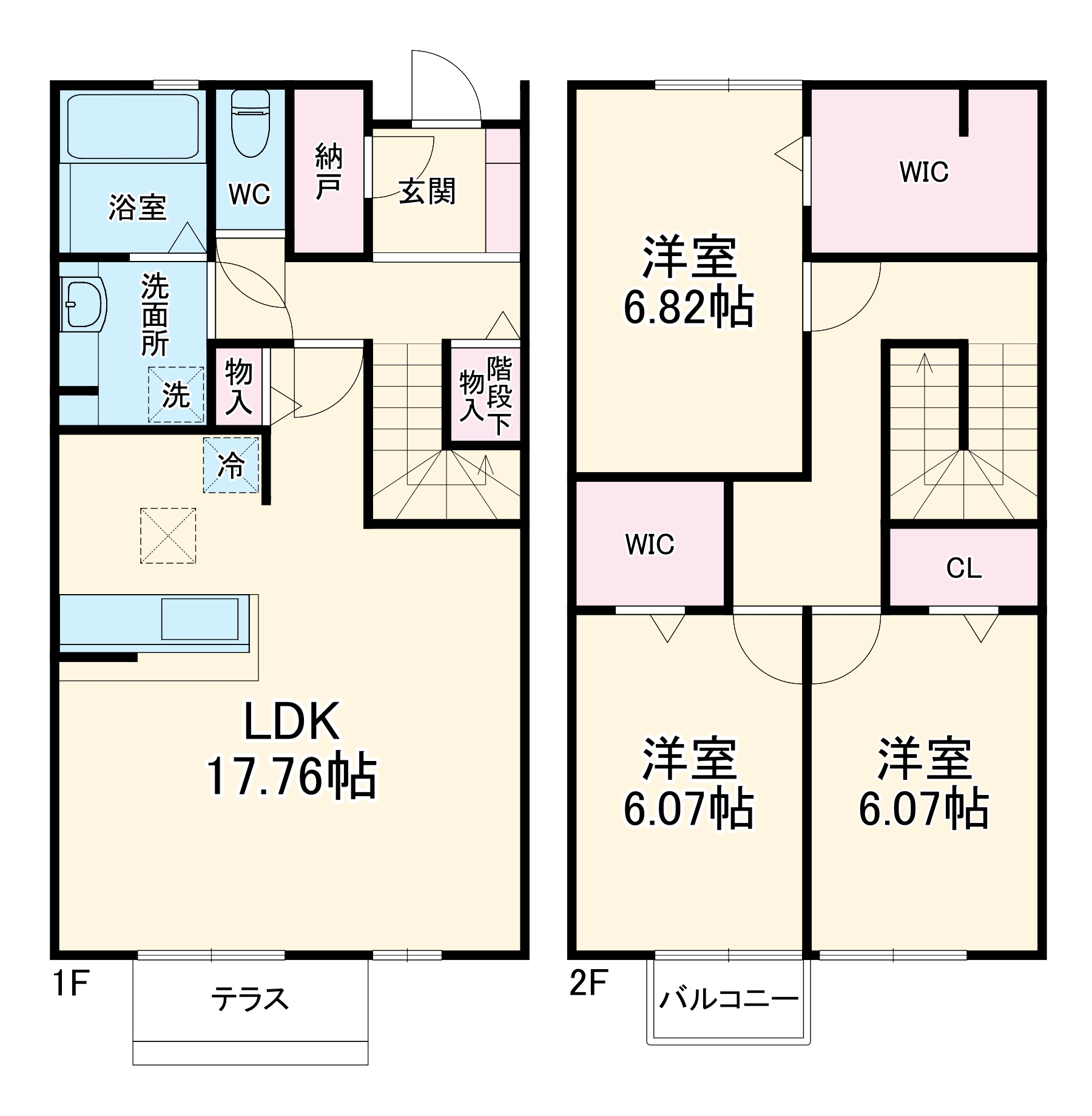 BLESS HOUSE柏西町Cの間取り