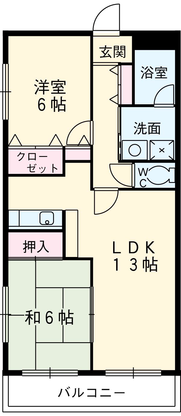 カルム植田の間取り