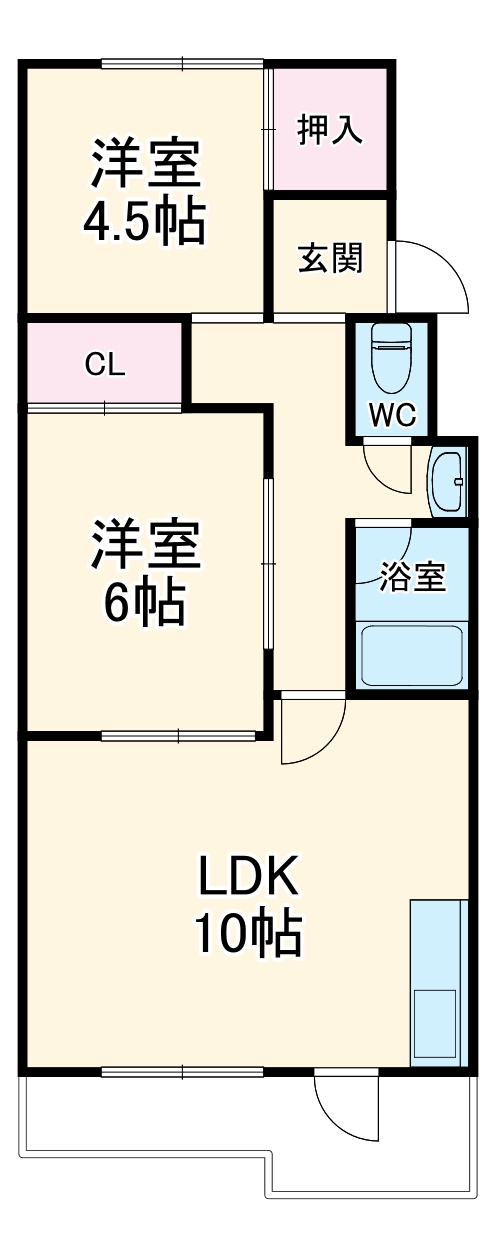 信和ハイツの間取り