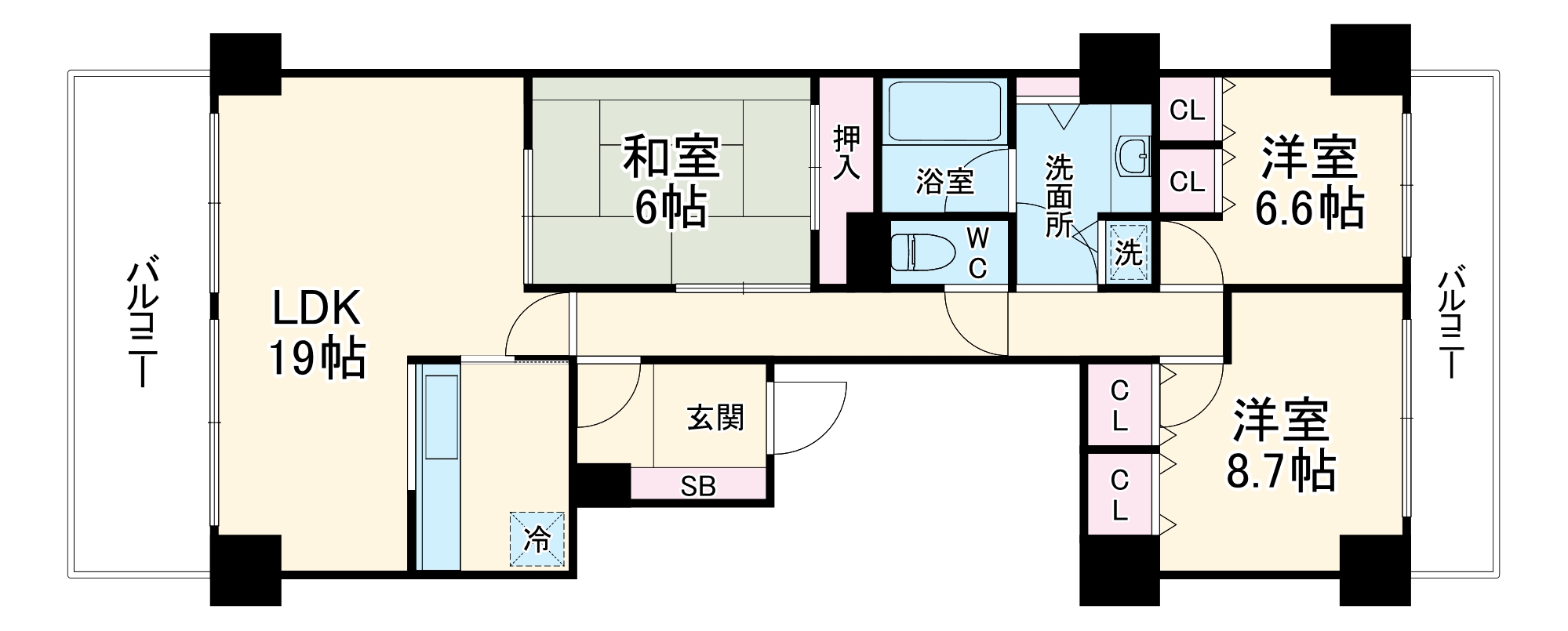 イトーピア千里万博公園の間取り