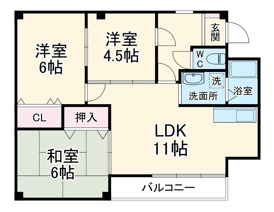谷川第2マンションの間取り