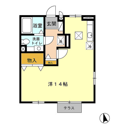 ルミナスビラ Bの間取り