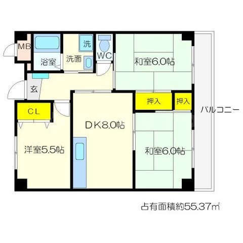 エミネンス千里の間取り