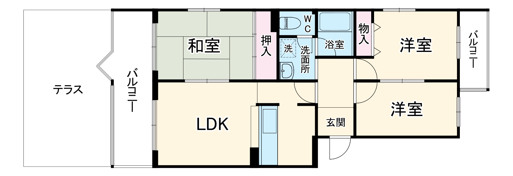 アルタカーサ A棟の間取り
