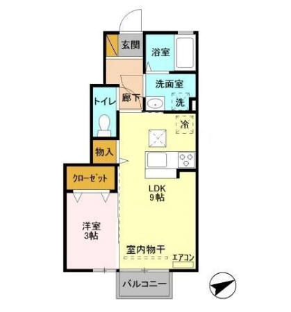 Mirabell Court(ミラベルコート)の間取り