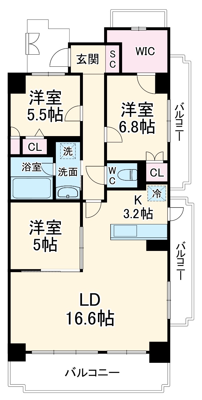 インプルーブ天満大手通の間取り